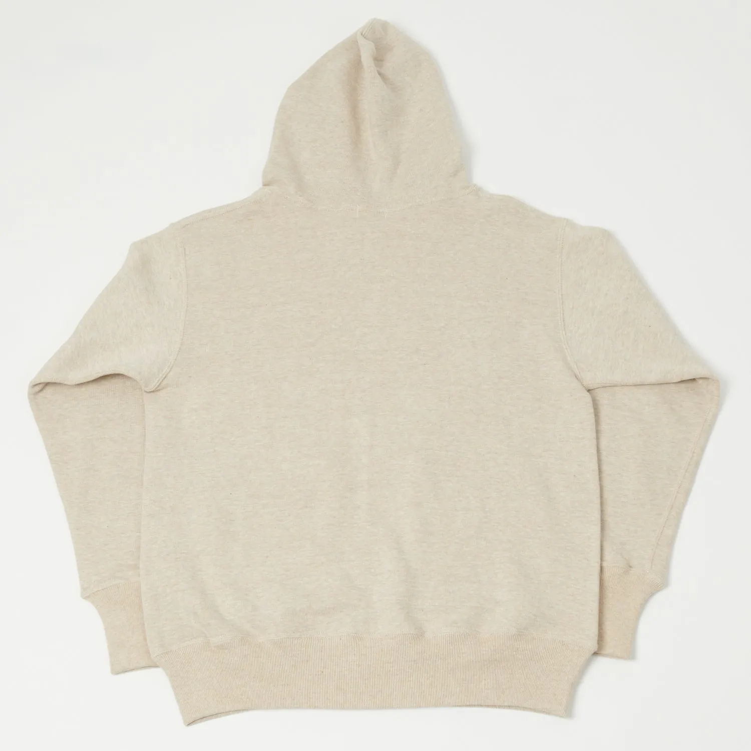 Warehouse & Co 453 Two Pocket Hooded Sweatshirt - Oatmeal sold by Son of a Stag product image thumbnail 3