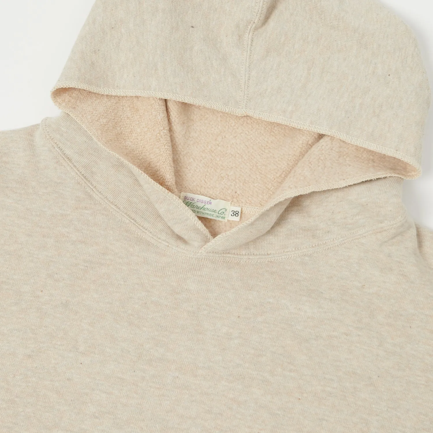 Warehouse & Co 453 Two Pocket Hooded Sweatshirt - Oatmeal sold by Son of a Stag product image thumbnail 2