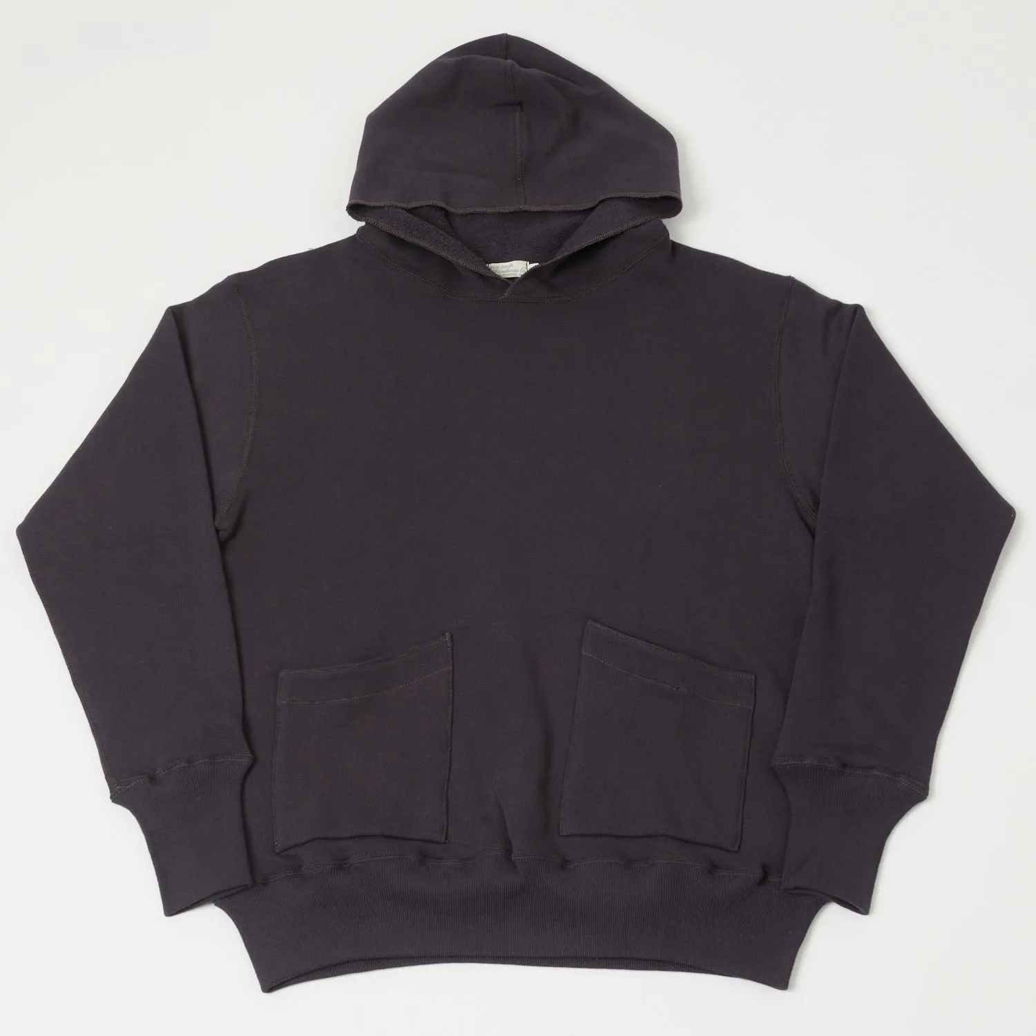 Warehouse & Co 453 Two Pocket Hooded Sweatshirt - Dark Navy sold by Son of a Stag