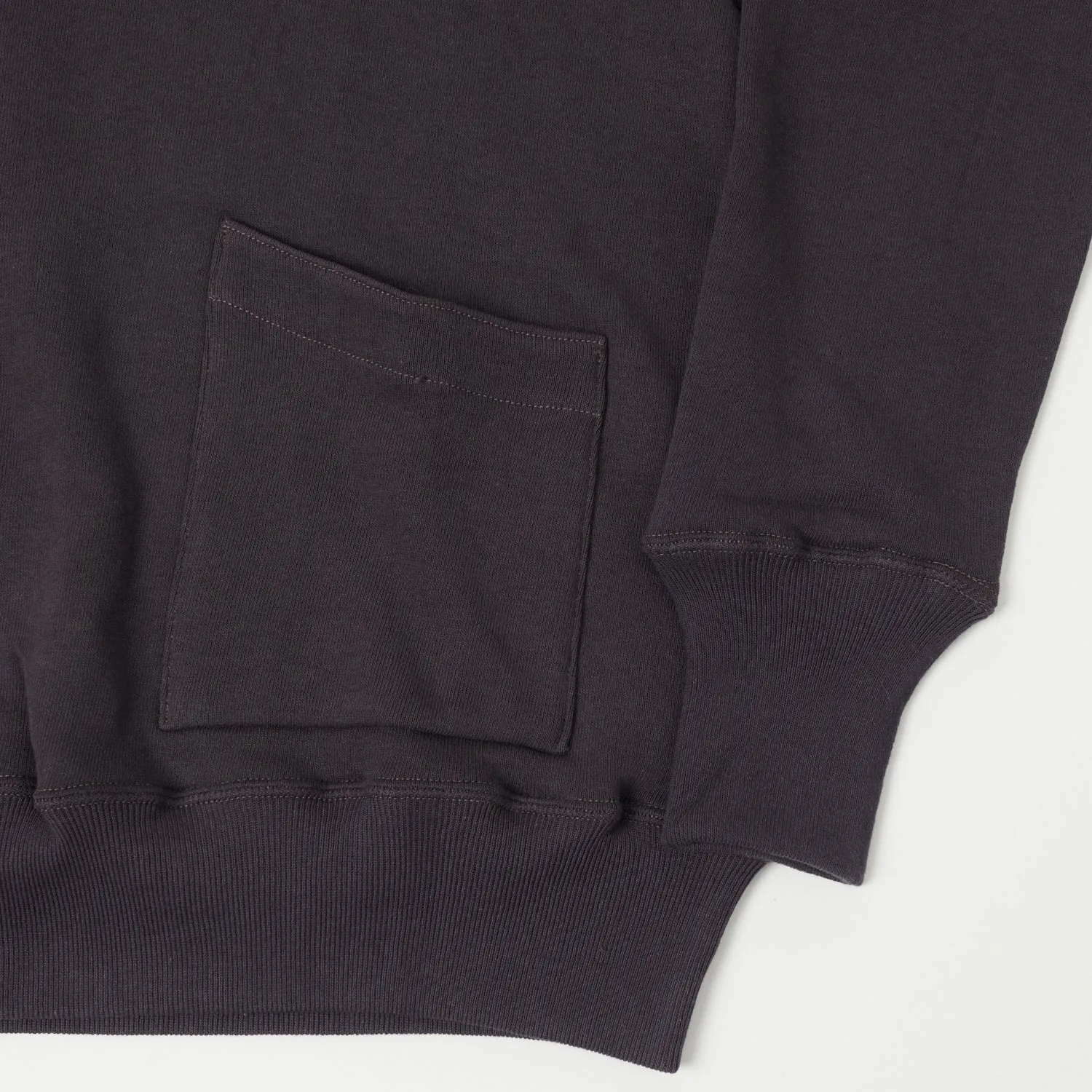 Warehouse & Co 453 Two Pocket Hooded Sweatshirt - Dark Navy sold by Son of a Stag product image thumbnail 4