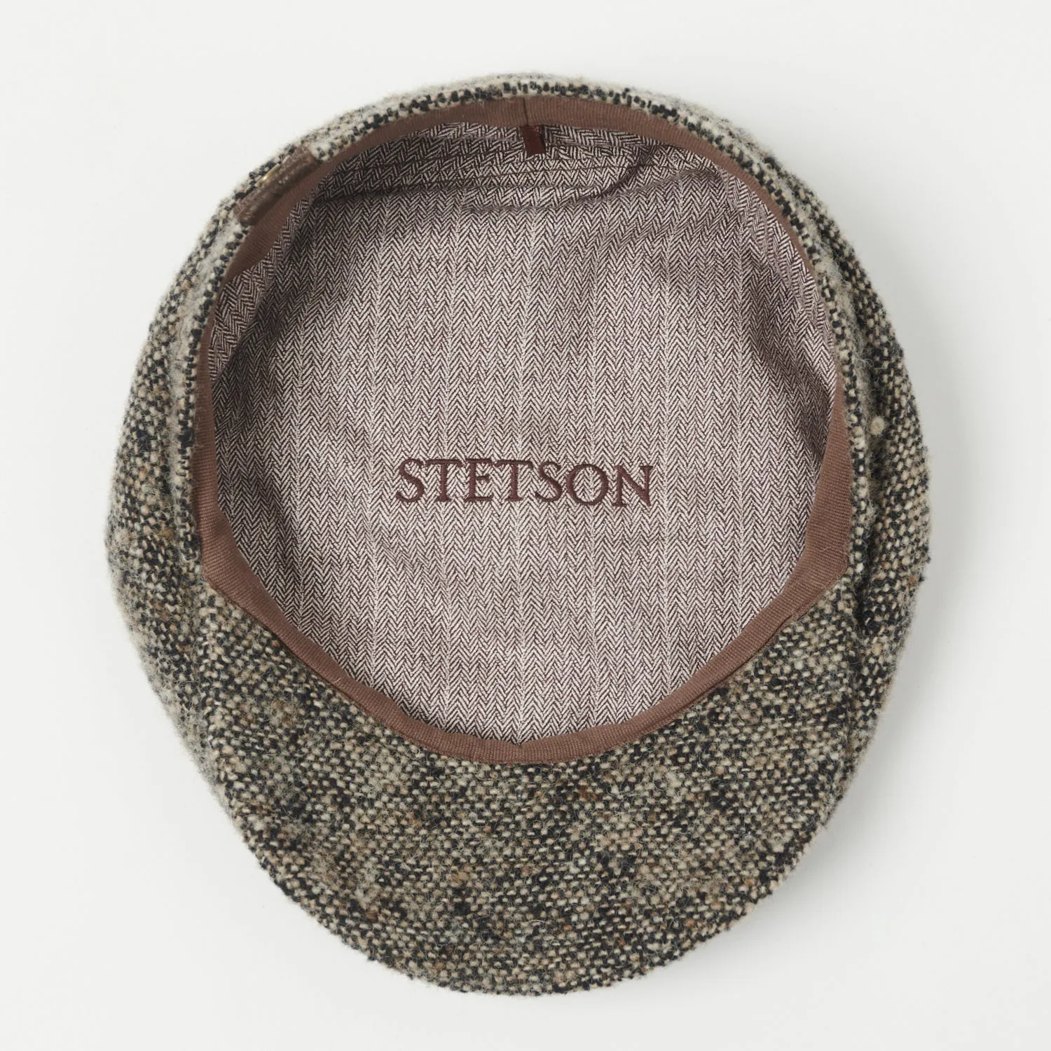 Stetson Hatteras Donegal Tweed Flat Cap - Grey Melange sold by Son of a Stag product image thumbnail 4