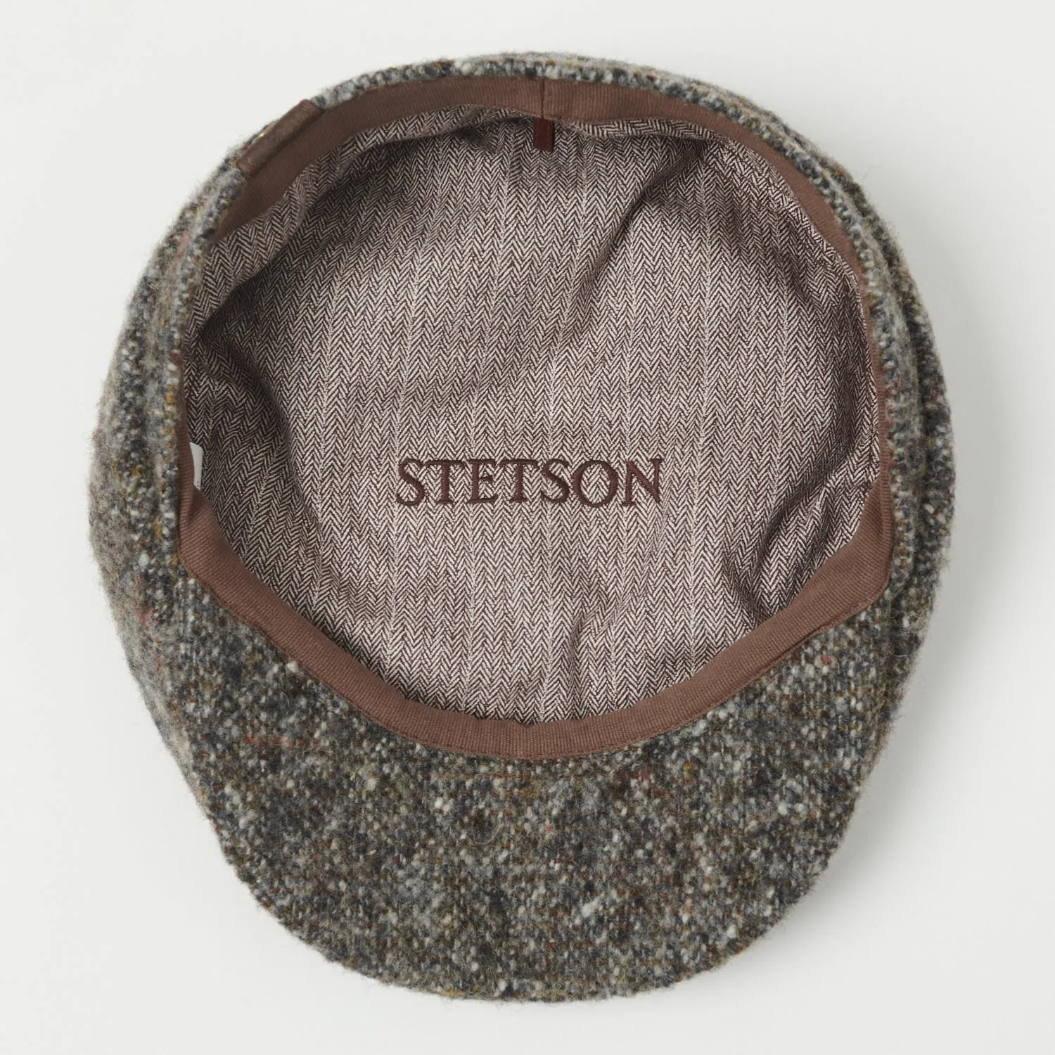 Stetson Hatteras Donegal Tweed Flat Cap - Charcoal Melange sold by Son of a Stag product image thumbnail 4