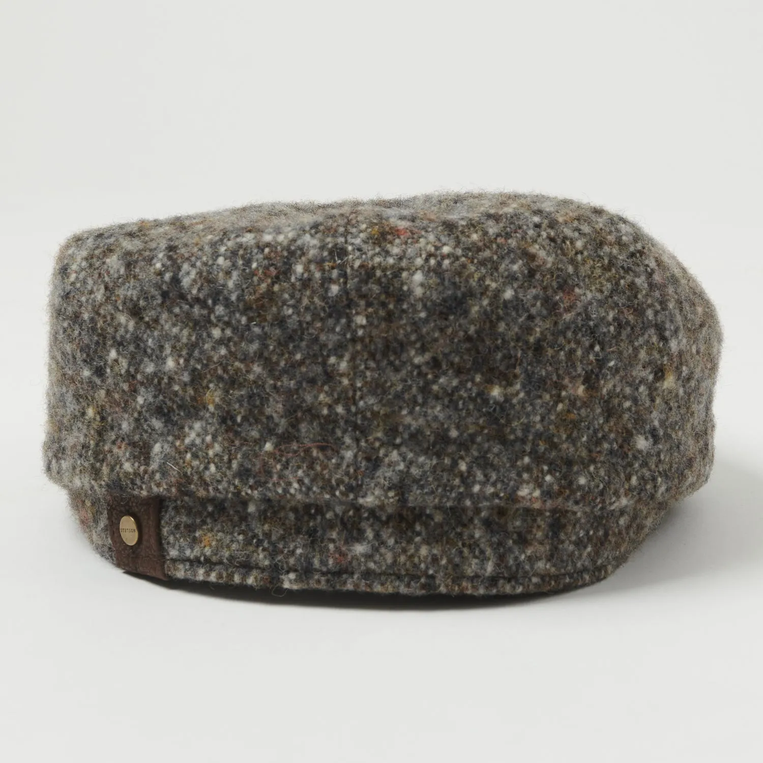 Stetson Hatteras Donegal Tweed Flat Cap - Charcoal Melange sold by Son of a Stag product image thumbnail 3