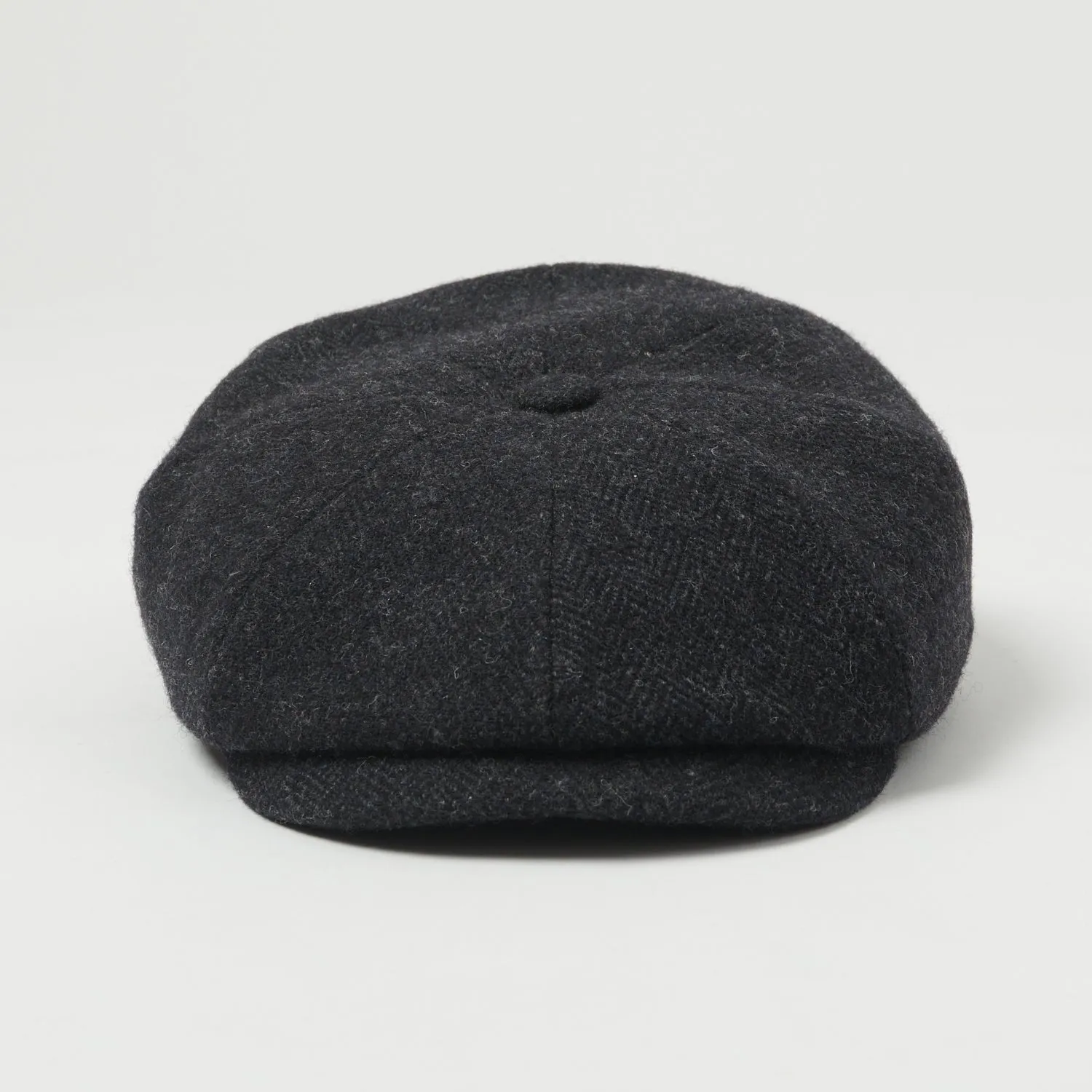 Stetson Hatteras Woolrich Herringbone Flat Cap - Navy sold by Son of a Stag product image thumbnail 2