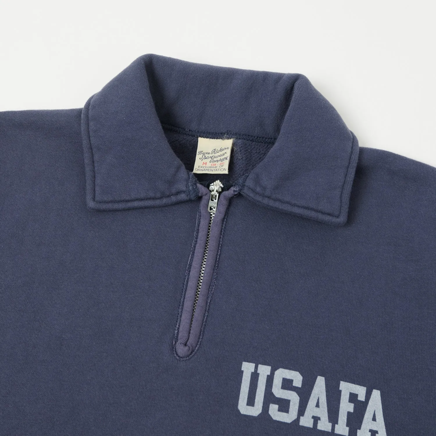 Buzz Rickson's U.S. Air Force Academy Half Zip Sweatshirt - Navy sold by Son of a Stag product image thumbnail 2