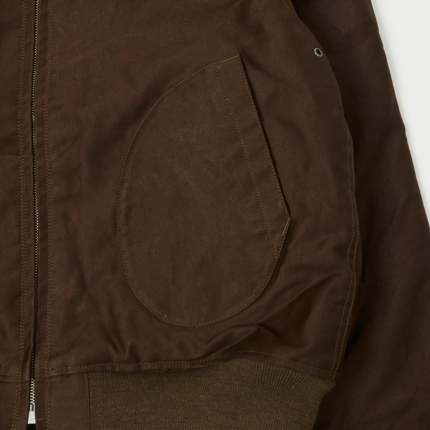 Buzz Rickson's U.S. Navy Zip Through Deck Jacket - Brown sold by Son of a Stag product image thumbnail 5