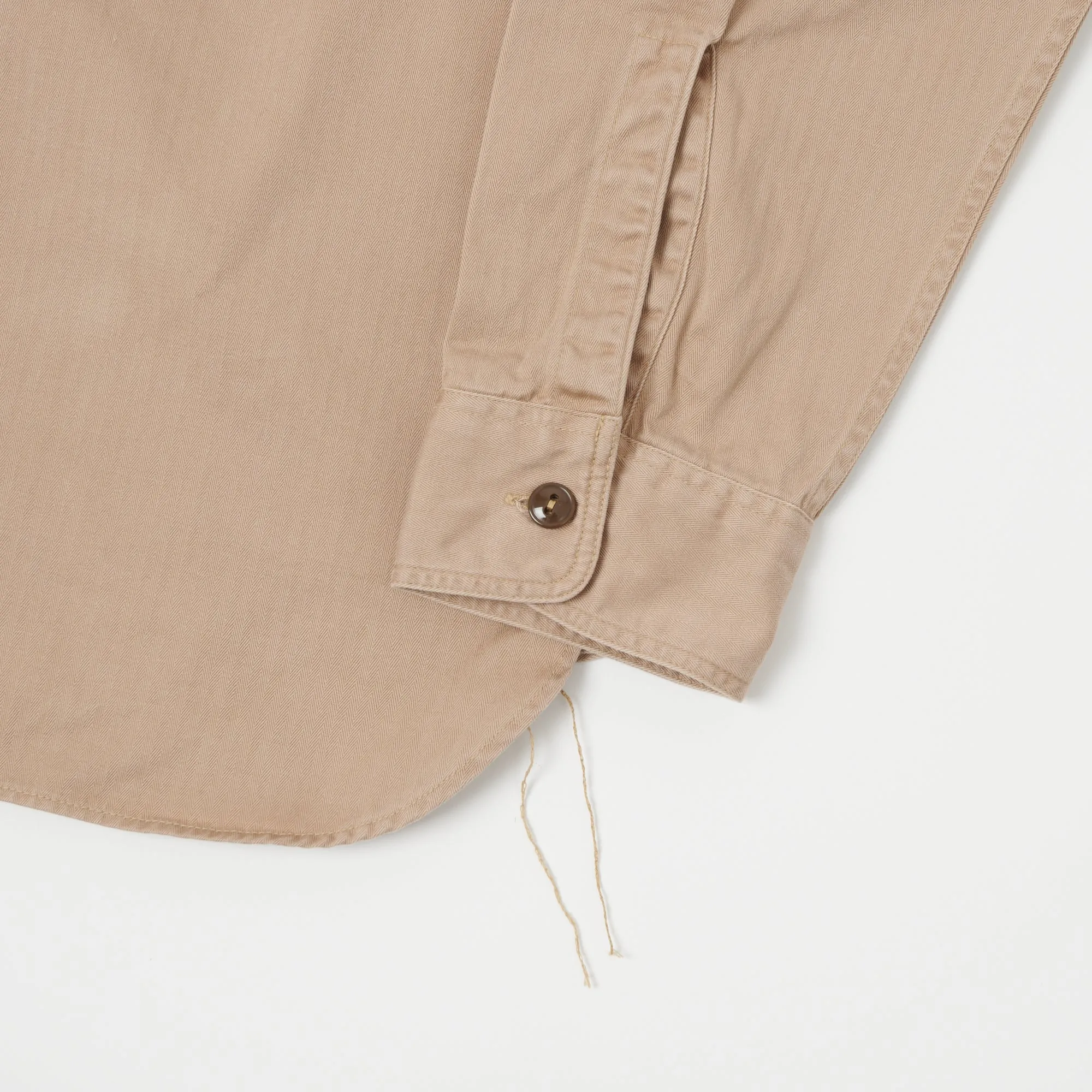 Buzz Rickson's Herringbone Work Shirt - Beige sold by Son of a Stag product image thumbnail 5