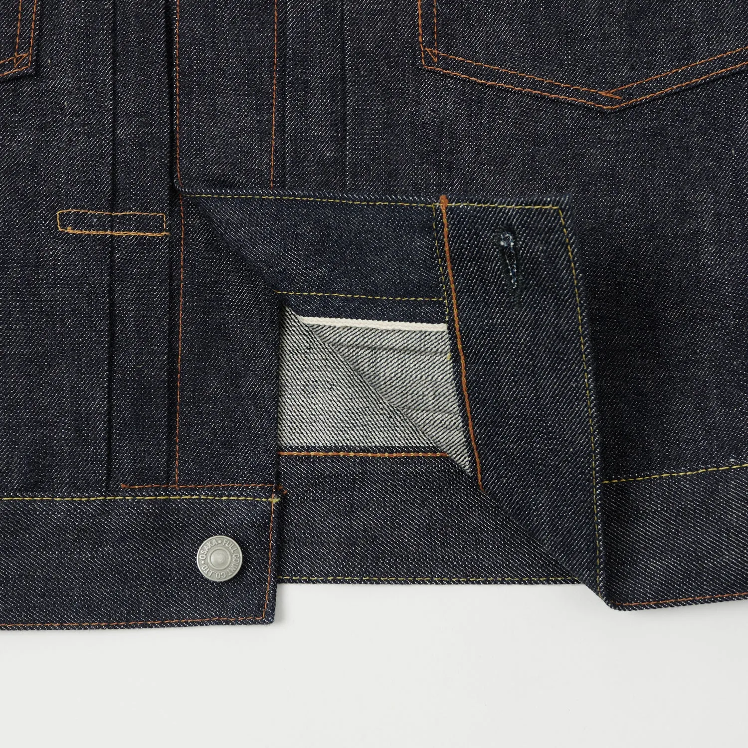 FULLCOUNT 2102 13.7oz Type II Denim Jacket - Raw sold by Son of a Stag product image thumbnail 5