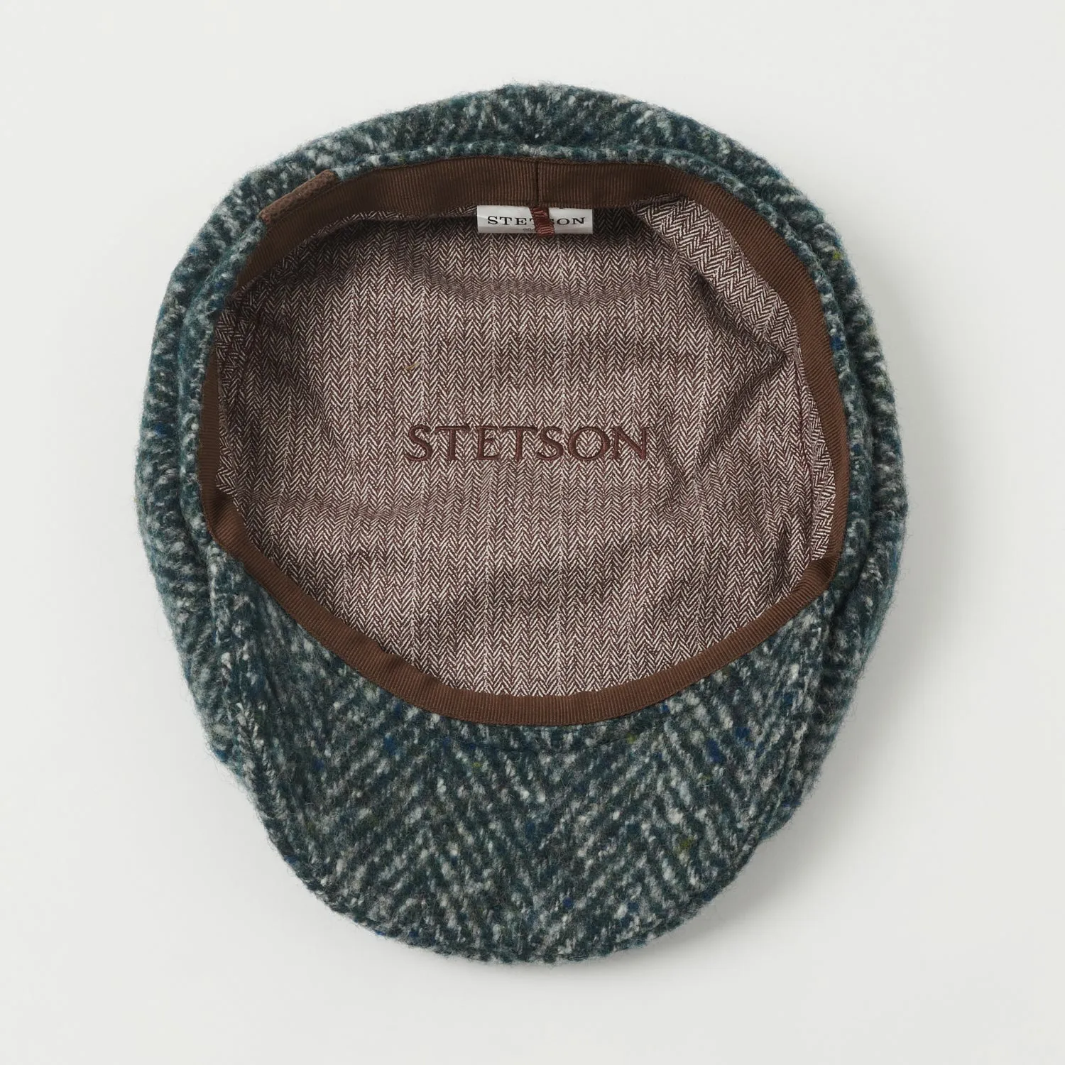 Stetson Hatteras Herringbone Flat Cap - Blue sold by Son of a Stag product image thumbnail 4