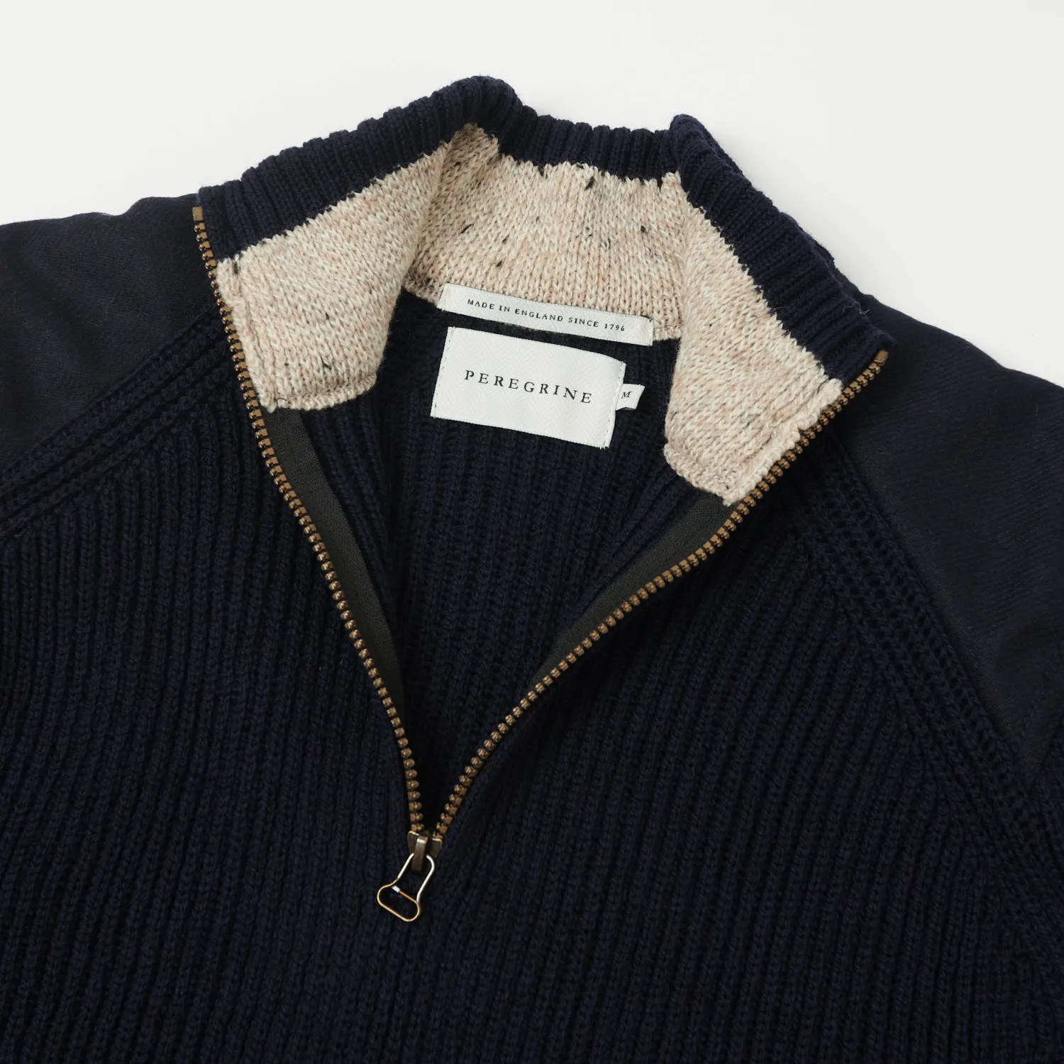 Peregrine Foxton Quarter Zip Jumper - Navy sold by Son of a Stag product image thumbnail 2
