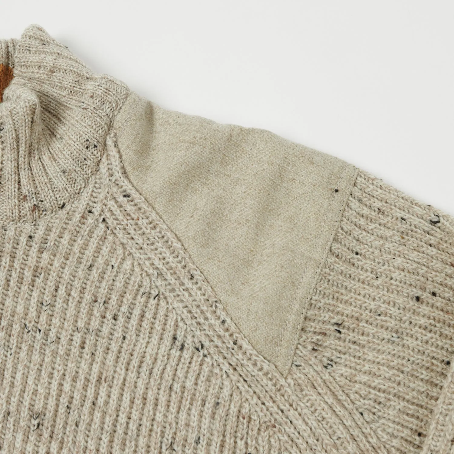 Peregrine Foxton Quarter Zip Jumper - Oatmeal sold by Son of a Stag product image thumbnail 3