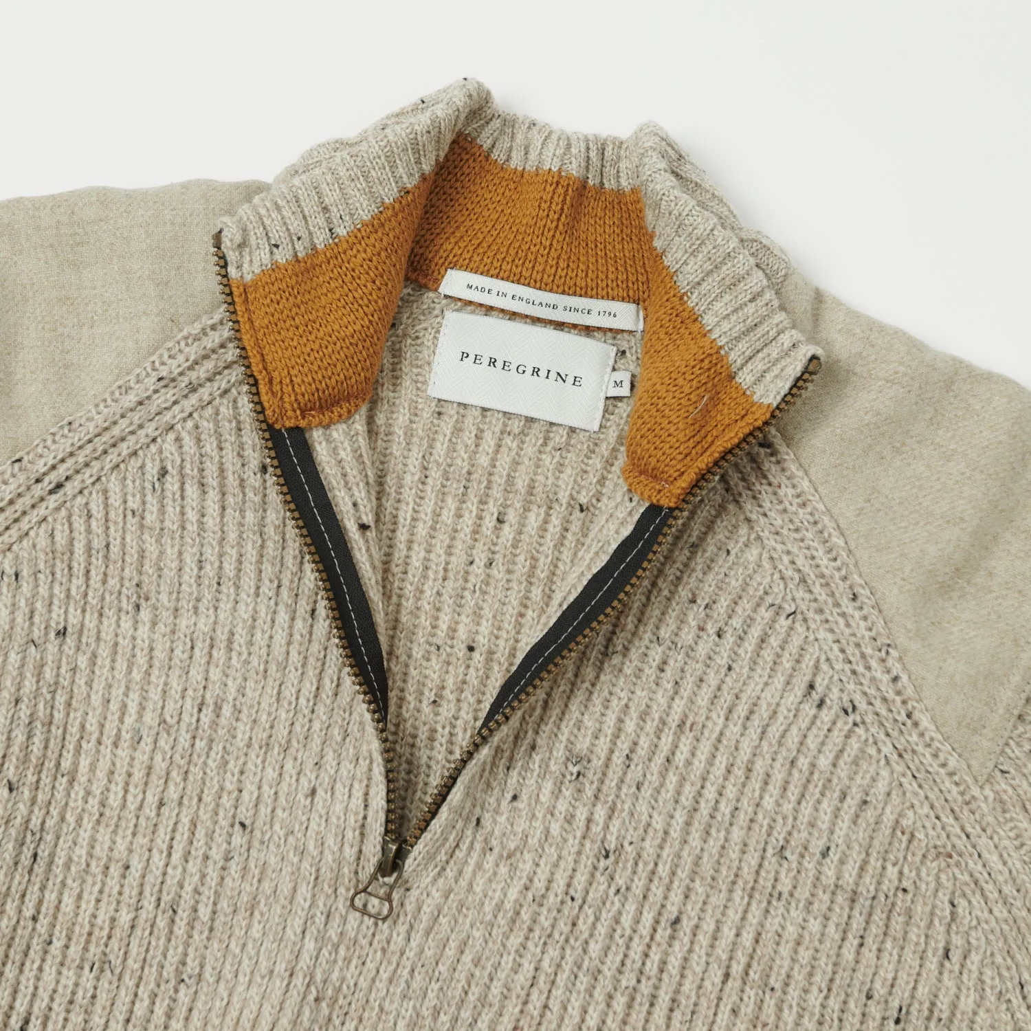 Peregrine Foxton Quarter Zip Jumper - Oatmeal sold by Son of a Stag product image thumbnail 2