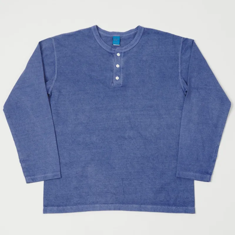 Good On Long Sleeve Henley - Lt Purple sold by Son of a Stag