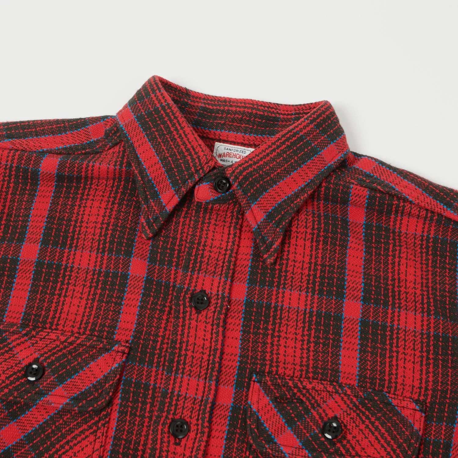 Warehouse & Co 3104 Plaid Flannel Shirt - Red sold by Son of a Stag product image thumbnail 2