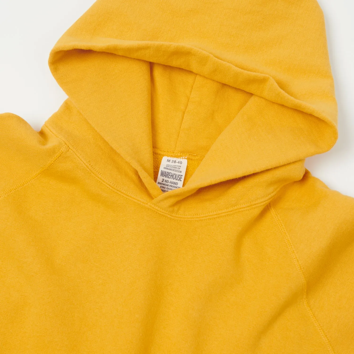 Warehouse & Co 462 Raglan Sleeve Hooded Sweatshirt - Yellow sold by Son of a Stag product image thumbnail 2