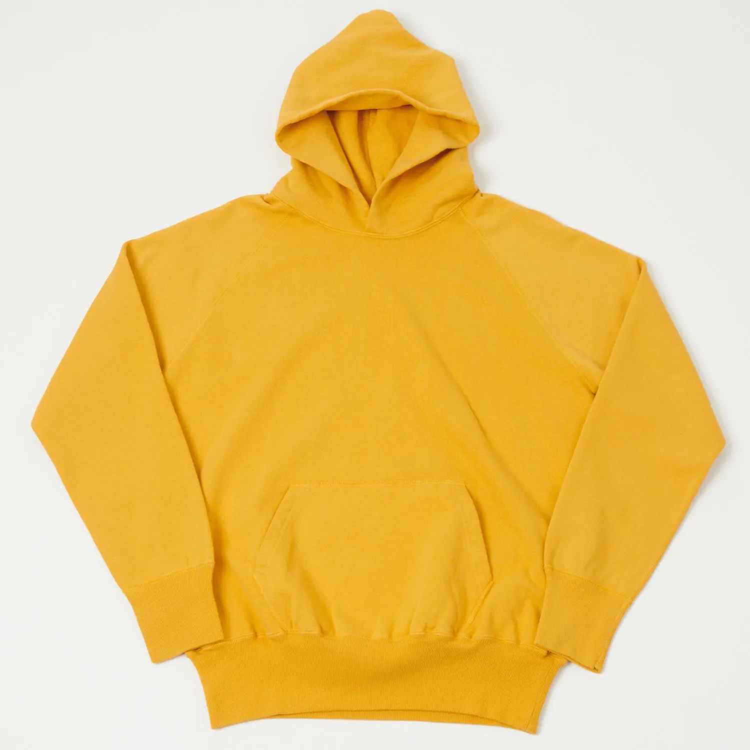 Warehouse & Co 462 Raglan Sleeve Hooded Sweatshirt - Yellow sold by Son of a Stag