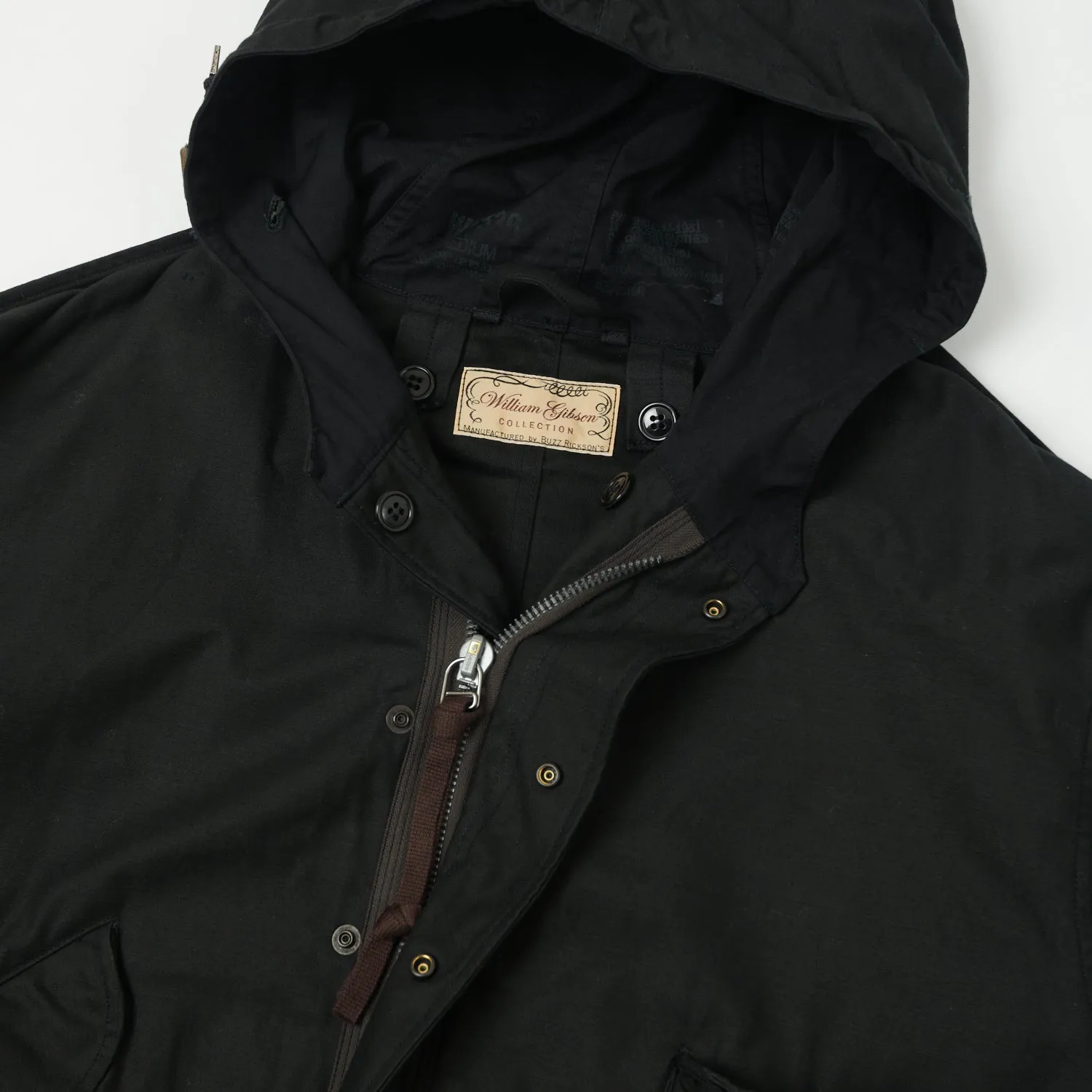 Buzz Rickson's x William Gibson U.S. Army M-51 Parka - Black sold by Son of a Stag product image thumbnail 2