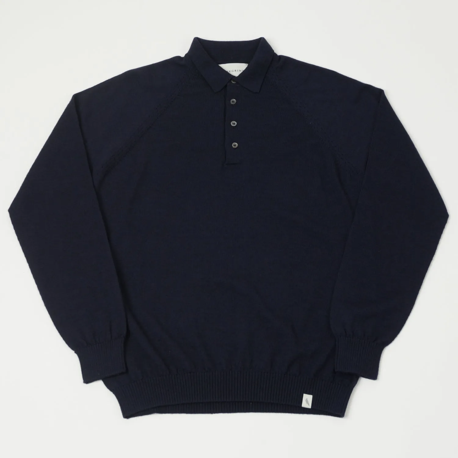 Peregrine Beauford Polo Shirt - Navy sold by Son of a Stag