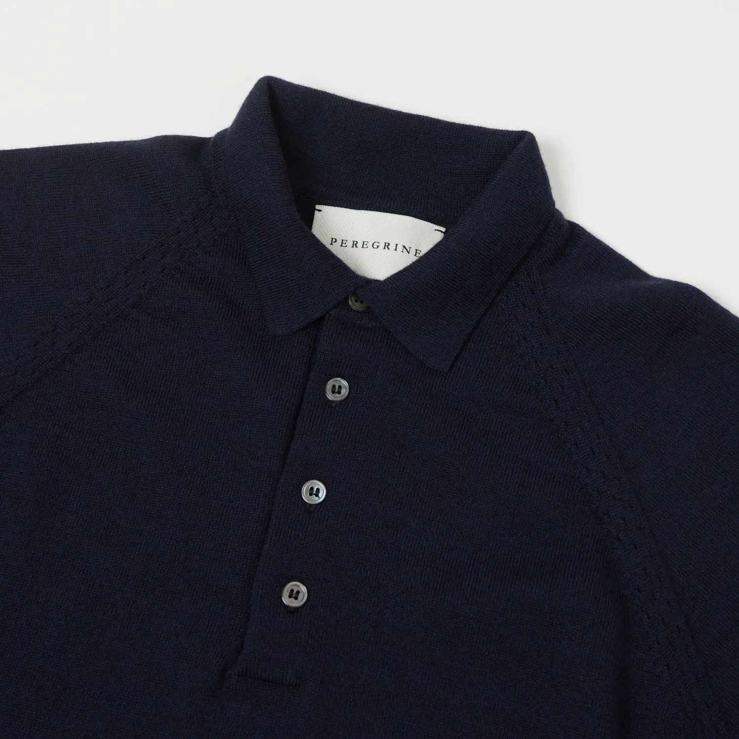Peregrine Beauford Polo Shirt - Navy sold by Son of a Stag product image thumbnail 2