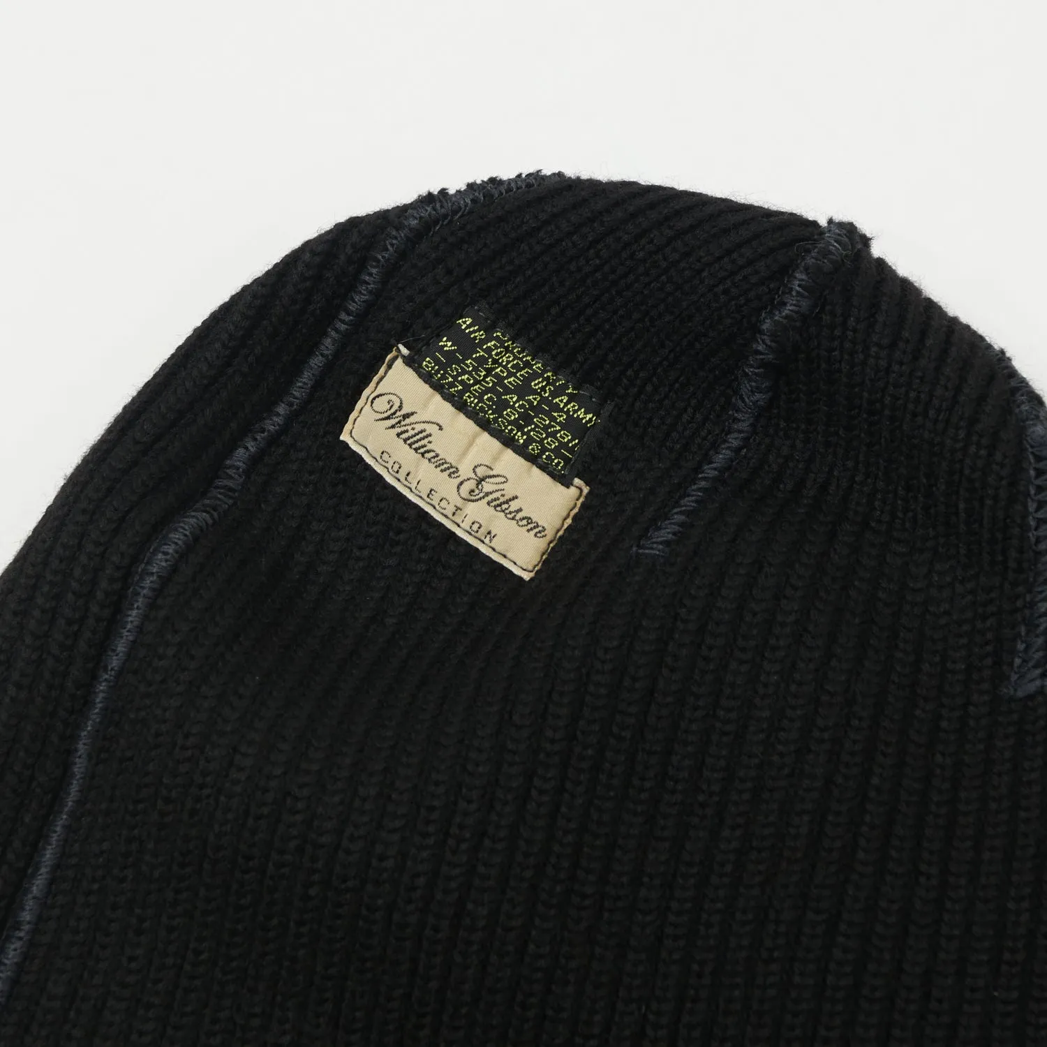Buzz Rickson's x William Gibson U.S. Navy A-4 Watch Cap - Black sold by Son of a Stag product image thumbnail 2