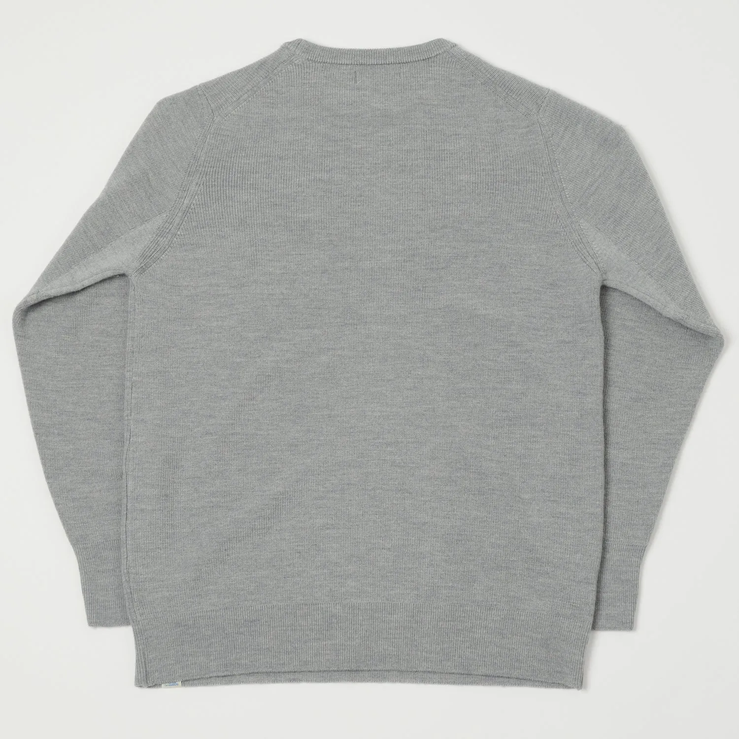 Merz b. Schwanen 'Good Basics' Ribbed Merino Wool Pullover - Grey Mel sold by Son of a Stag product image thumbnail 4