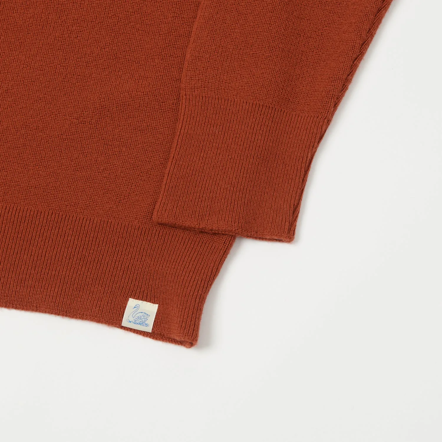 Merz b. Schwanen 'Good Basics' Ribbed Merino Wool Pullover - Clay sold by Son of a Stag product image thumbnail 3