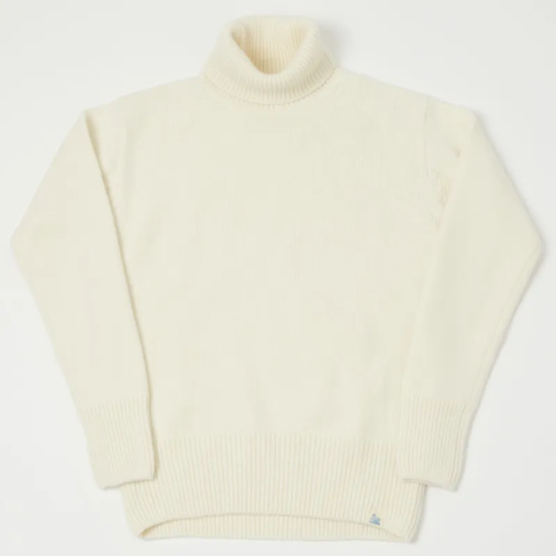Merz b. Schwanen 'Good Basics' Wool Cashmere Knit Turtleneck - Nature sold by Son of a Stag
