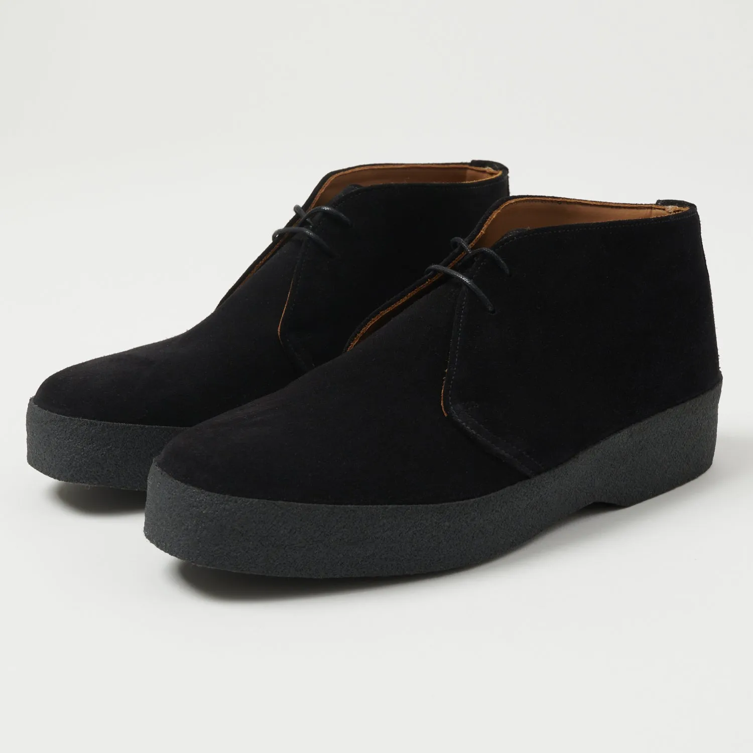 Sanders Japan Collection Brit Chukka - Black Suede sold by Son of a Stag