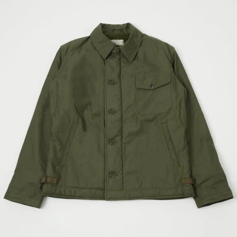 Buzz Rickson's U.S. Navy A-2 Cold Weather Deck Jacket - Olive sold by Son of a Stag
