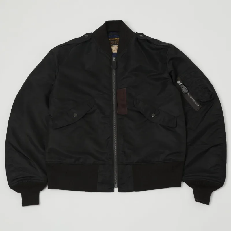 Buzz Rickson's x William Gibson L-2B Flight Jacket 'Regular' - Black sold by Son of a Stag