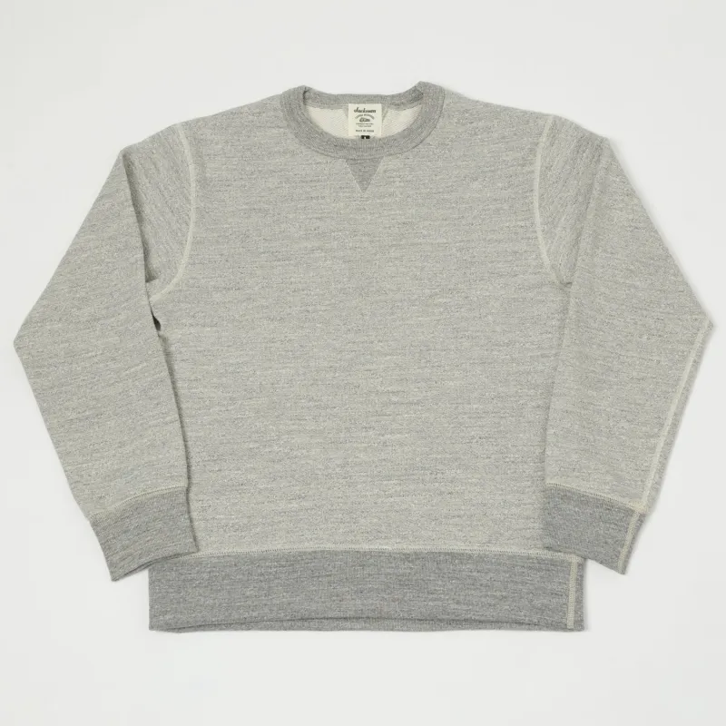 Jackman GG Crewneck Sweatshirt - Heather Grey sold by Son of a Stag