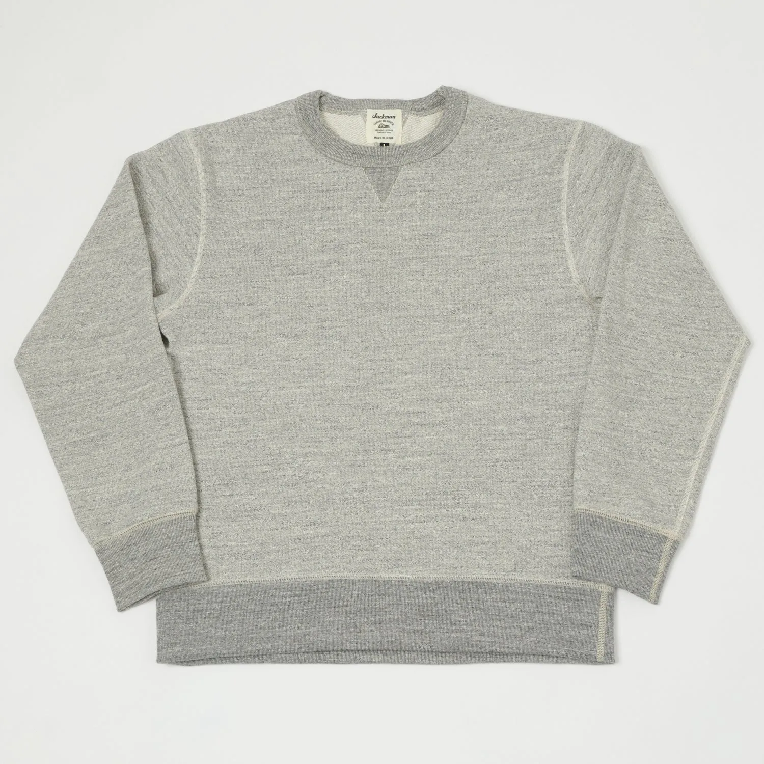 Jackman GG Crewneck Sweatshirt - Heather Grey sold by Son of a Stag