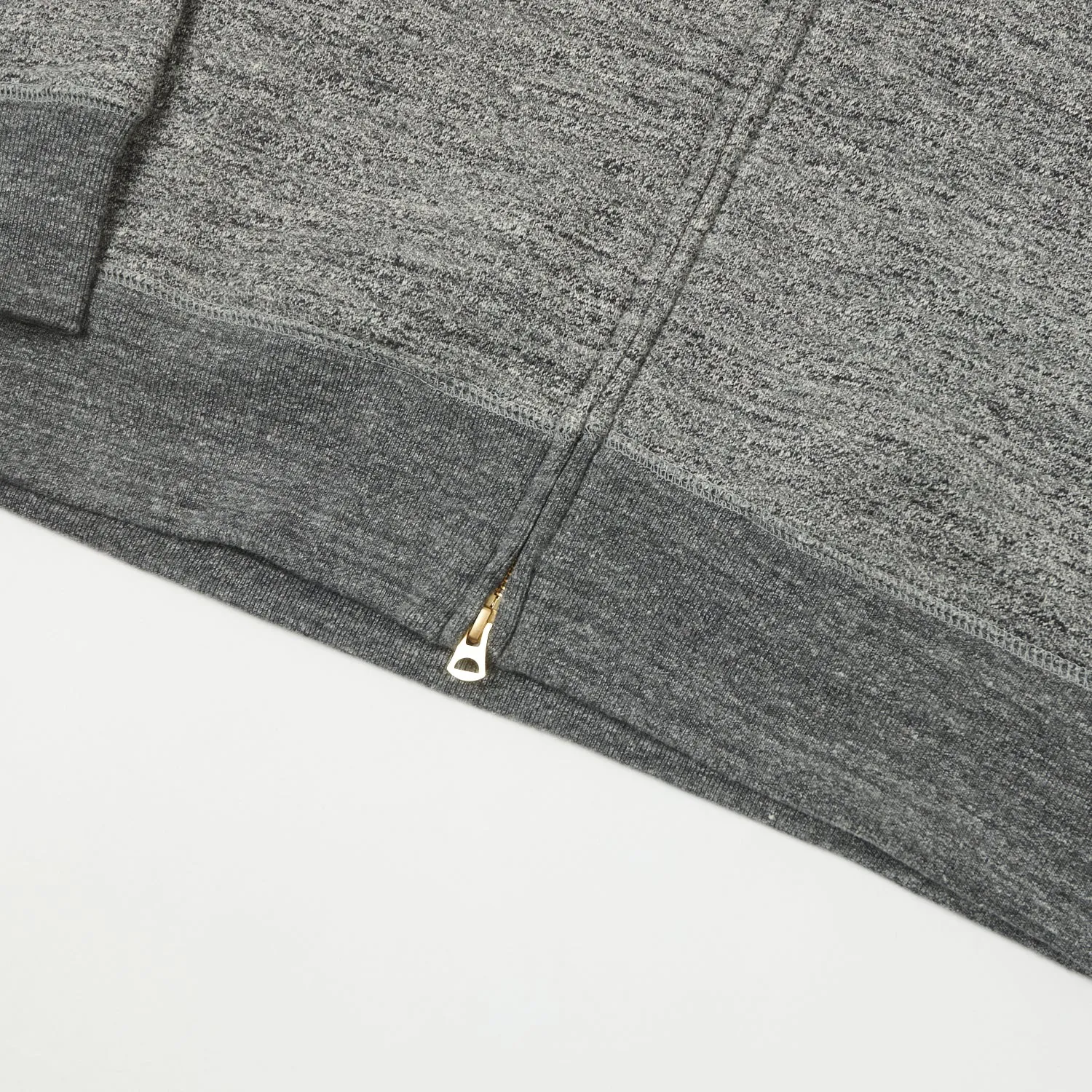 Jackman GG Zip Trough Sweat Parka - Charcoal sold by Son of a Stag product image thumbnail 4