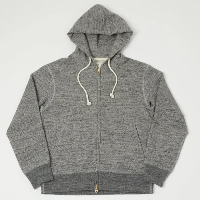 Jackman GG Zip Trough Sweat Parka - Charcoal sold by Son of a Stag