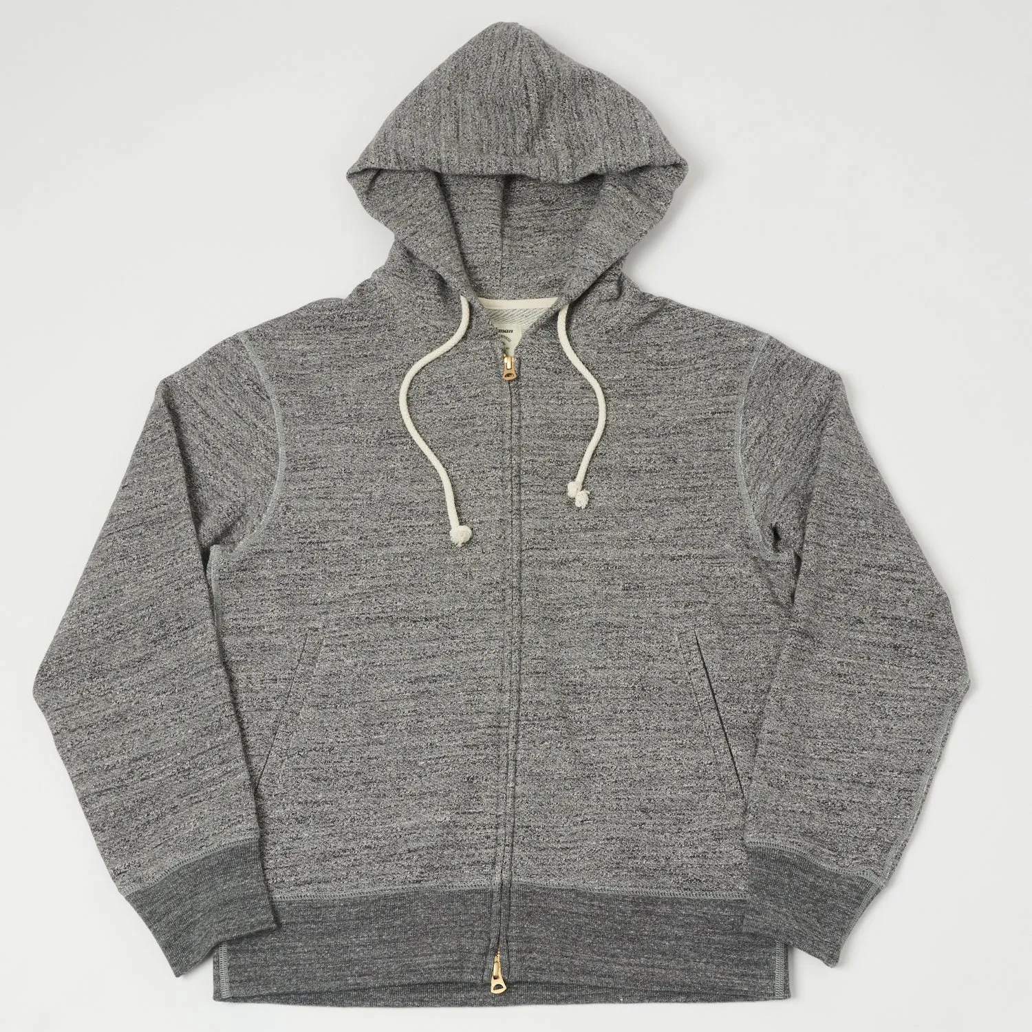 Jackman GG Zip Trough Sweat Parka - Charcoal sold by Son of a Stag