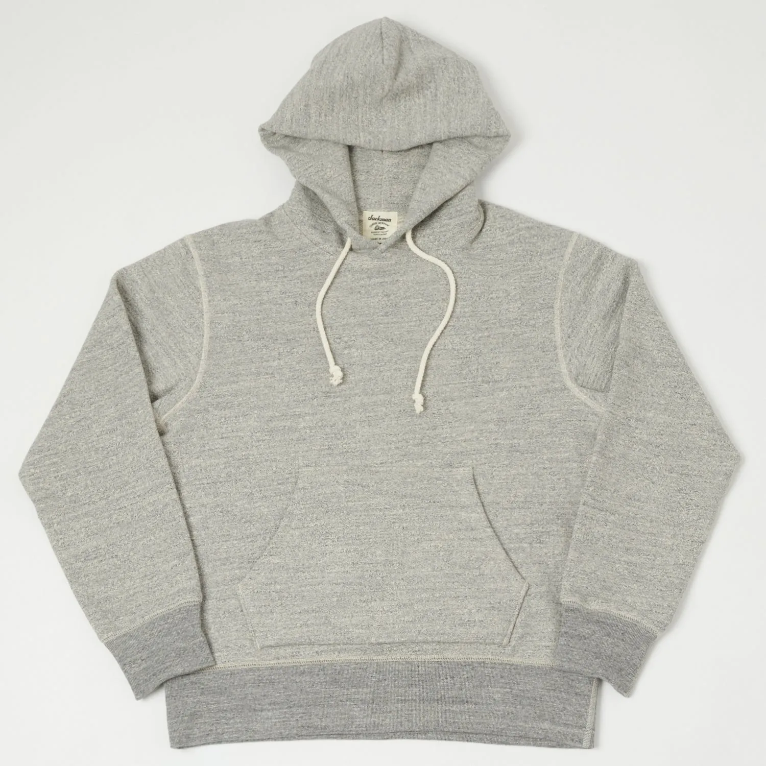 Jackman GG Pullover Sweat Parka - Heather Grey sold by Son of a Stag