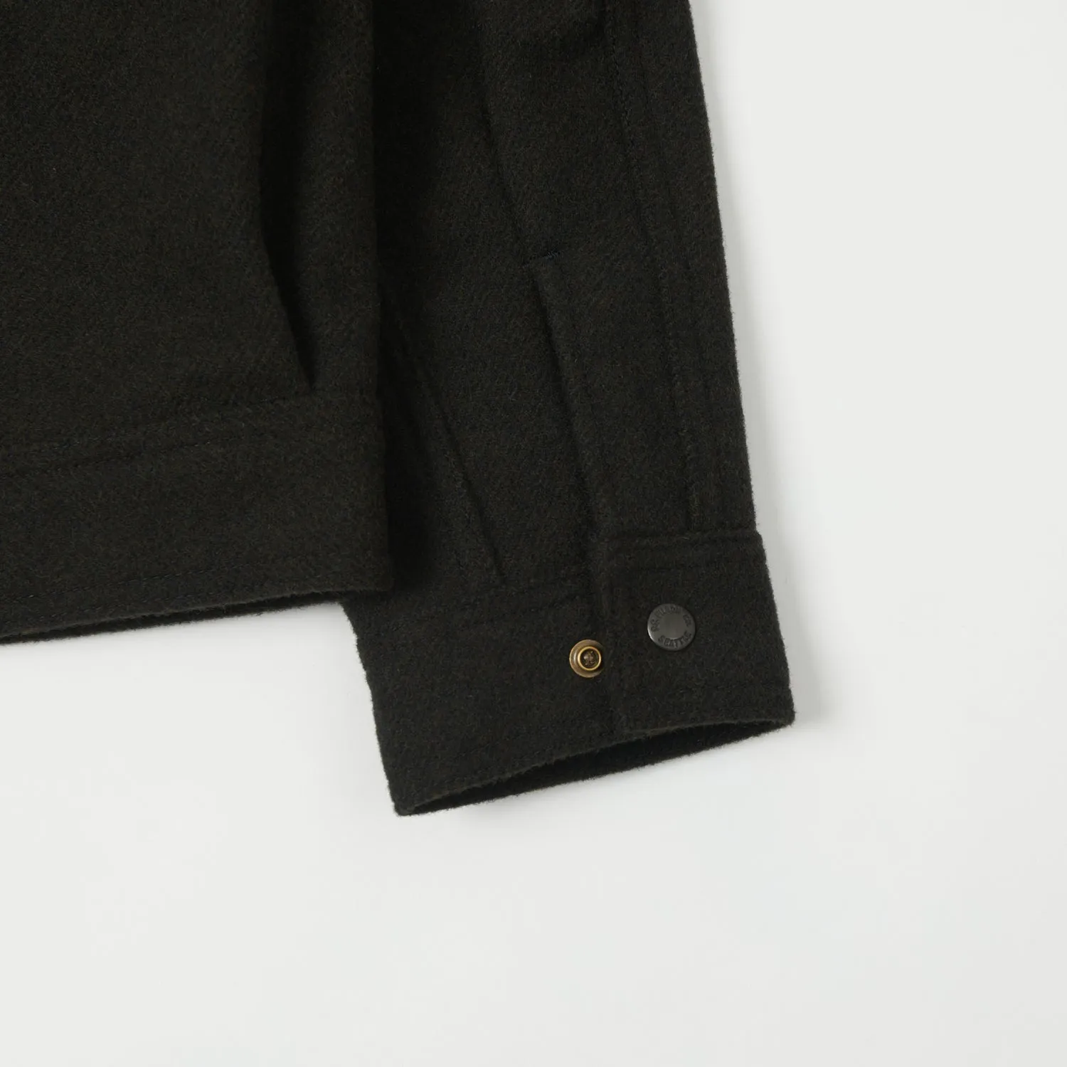 Filson Mackinaw Wool Work Jacket - Peat Black sold by Son of a Stag product image thumbnail 4