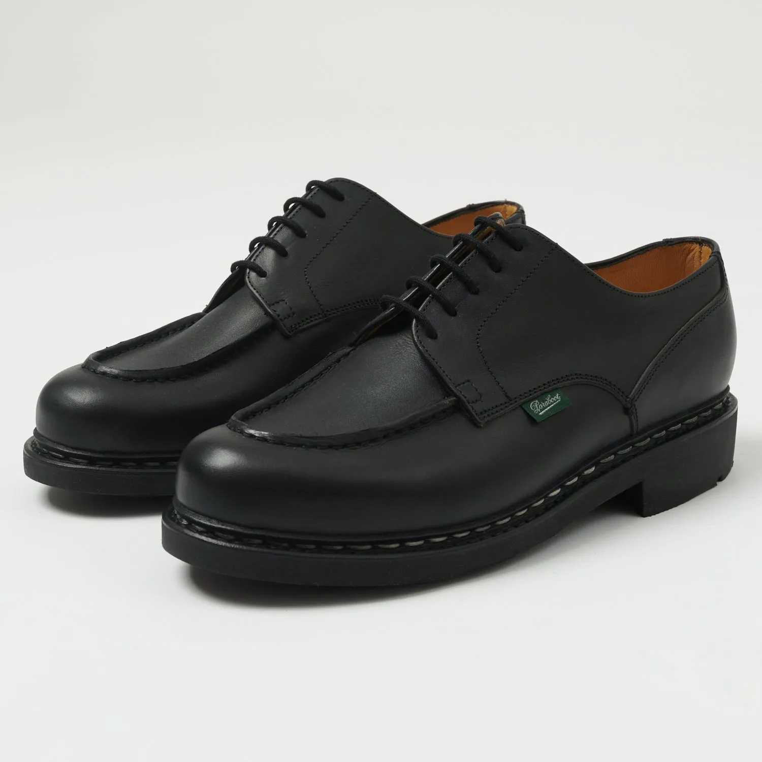 Paraboot Chambord Tex Shoe - Black Lisse Noir sold by Son of a Stag