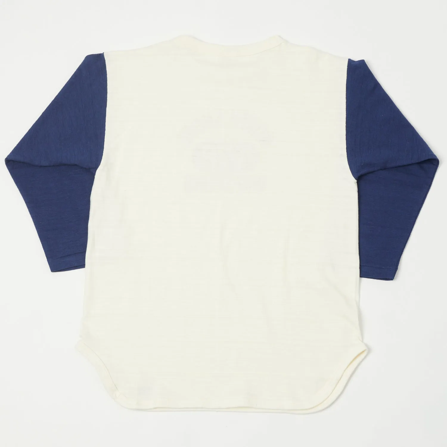 Warehouse & Co 4800 'North Shore' Baseball T-Shirt - Cream/Navy sold by Son of a Stag product image thumbnail 4