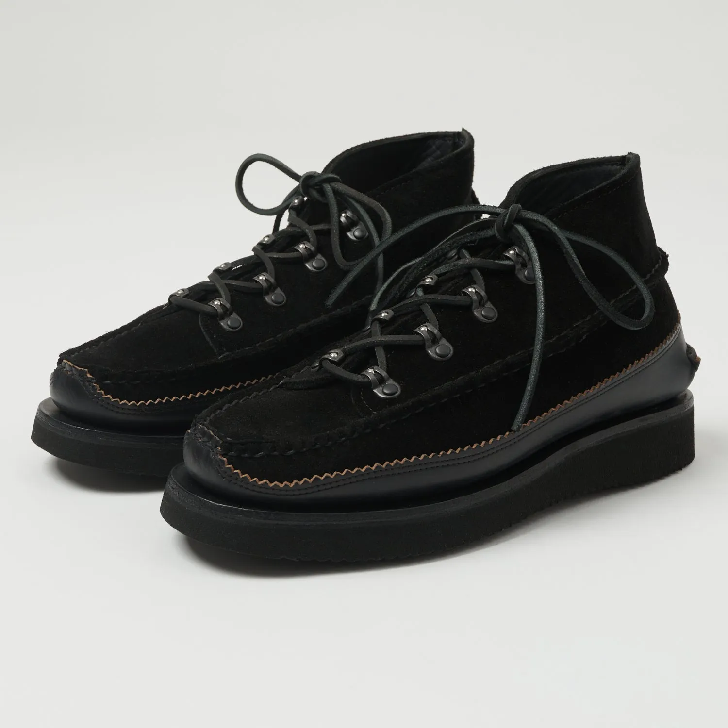 Yuketen Handsewn Tokyo DB Chukka w/21 Boot - FO Nero x G Black sold by Son of a Stag