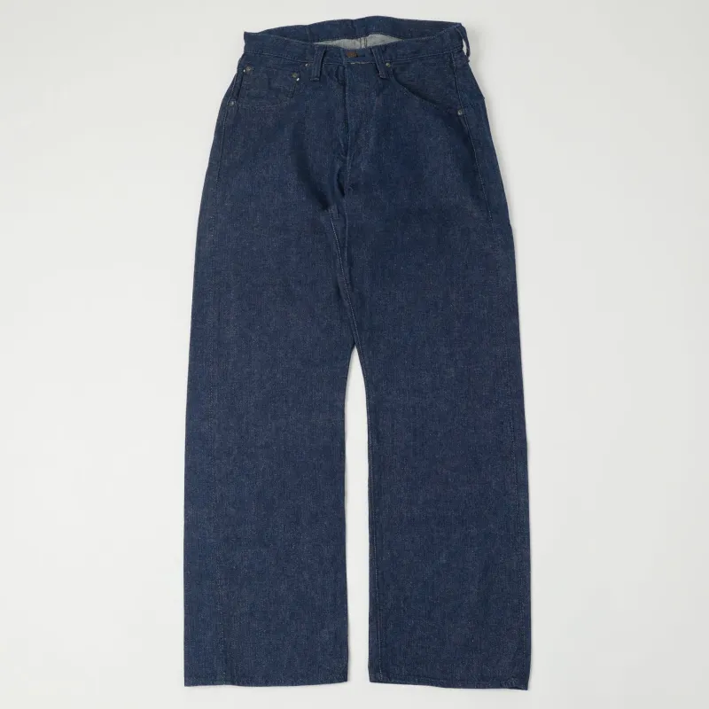 FULLCOUNT 1121 'Duke' Left Hand Twill 13.5oz Wide Straight Jean - One Wash sold by Son of a Stag