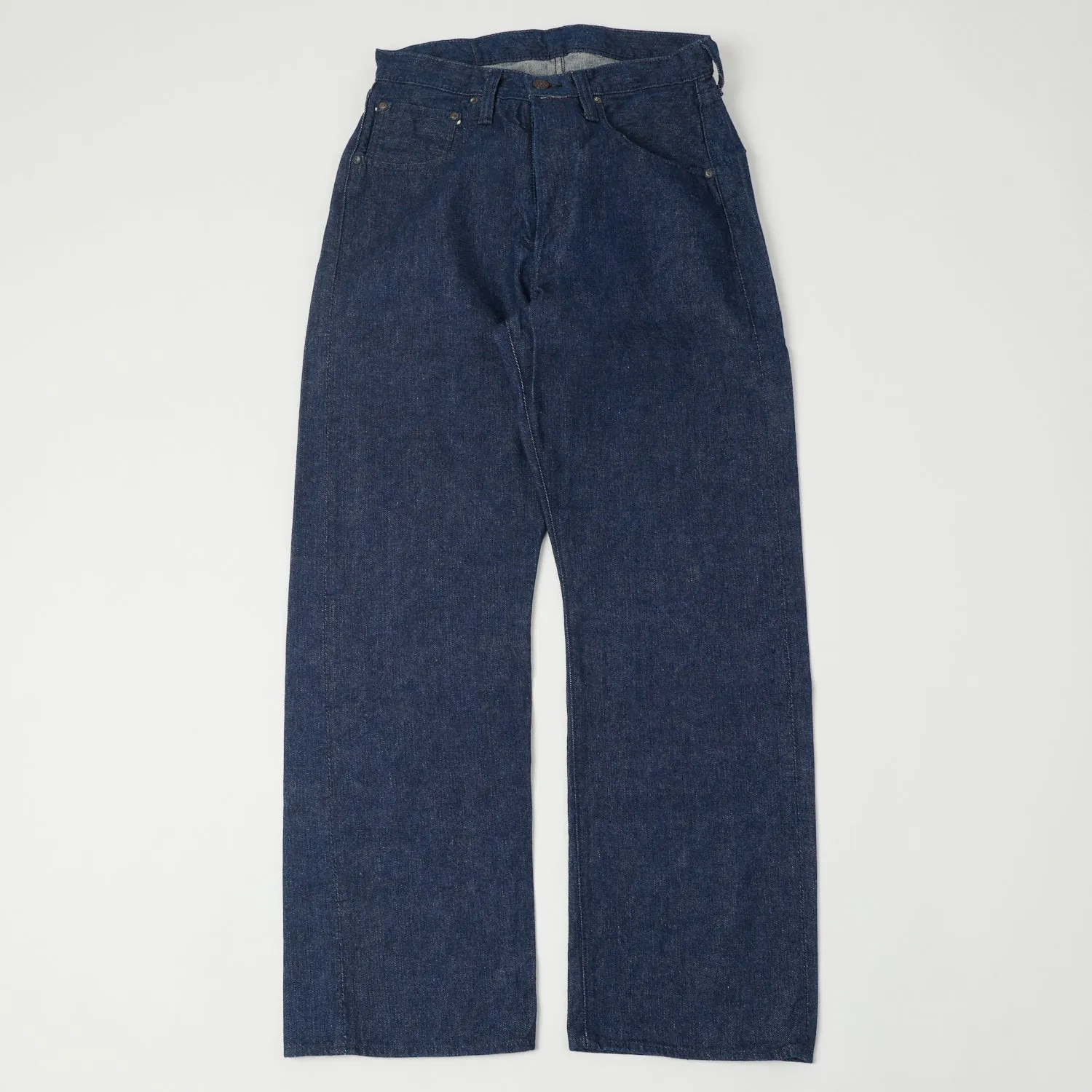 FULLCOUNT 1121 'Duke' Left Hand Twill 13.5oz Wide Straight Jean - One Wash sold by Son of a Stag