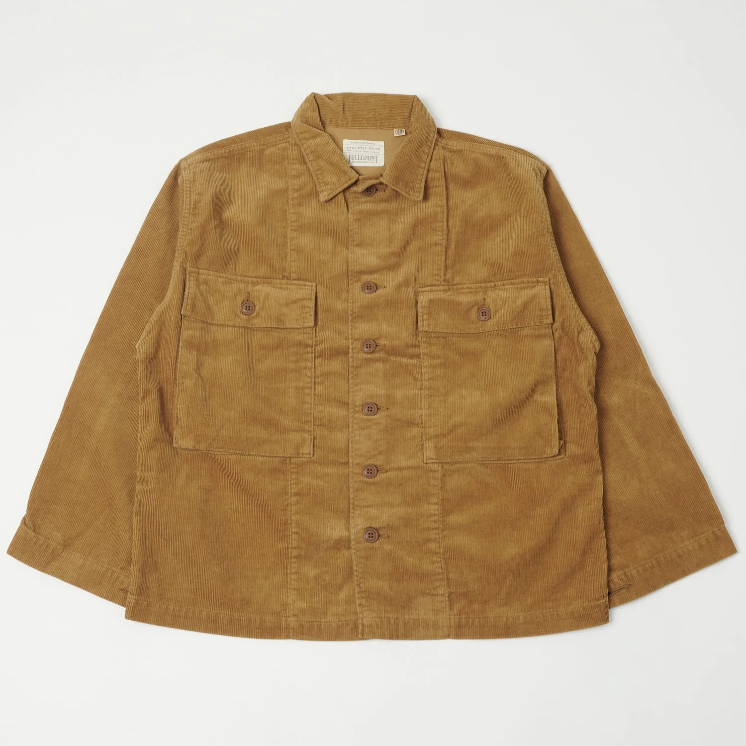 Full Count 2023 Corduroy Military Jacket - Camel sold by Son of a Stag