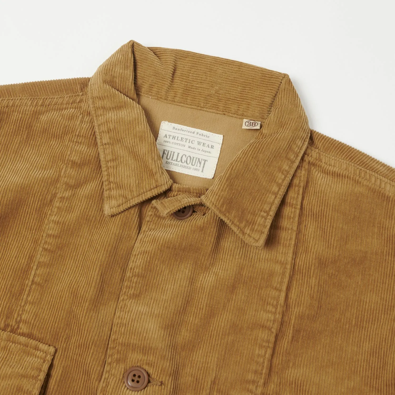 Full Count 2023 Corduroy Military Jacket - Camel sold by Son of a Stag product image thumbnail 2