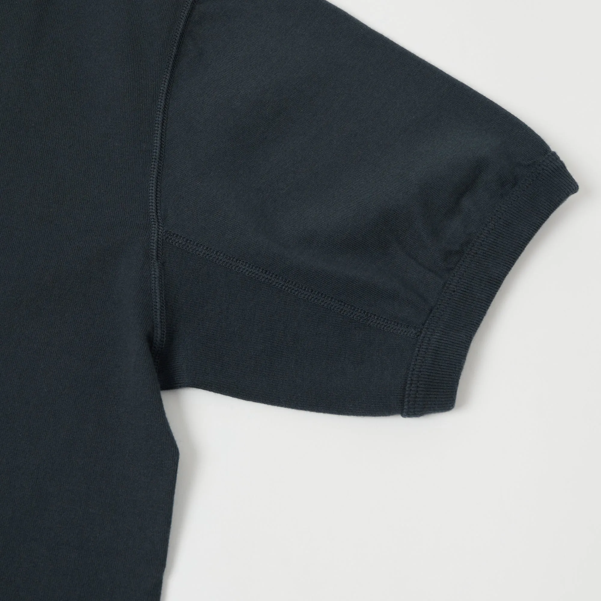 FULLCOUNT 5222 Flat Seam Heavyweight T-Shirt - Ink Black sold by Son of a Stag product image thumbnail 4