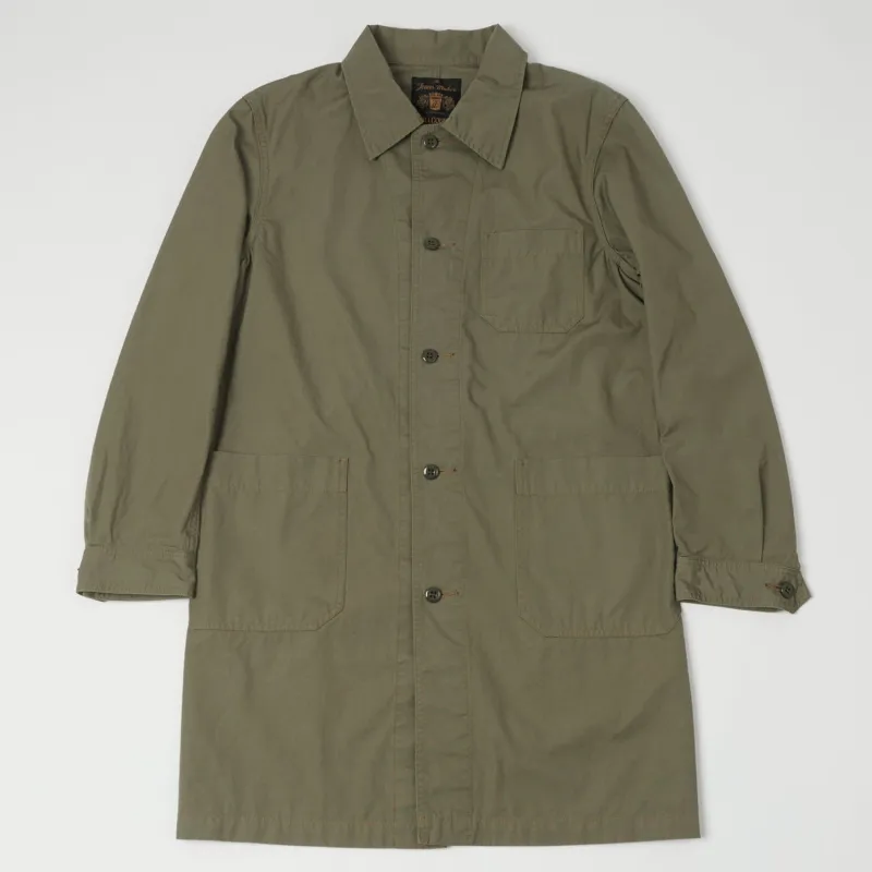 FULLCOUNT 2888 Poplin Atelier Coat - Ash Green sold by Son of a Stag