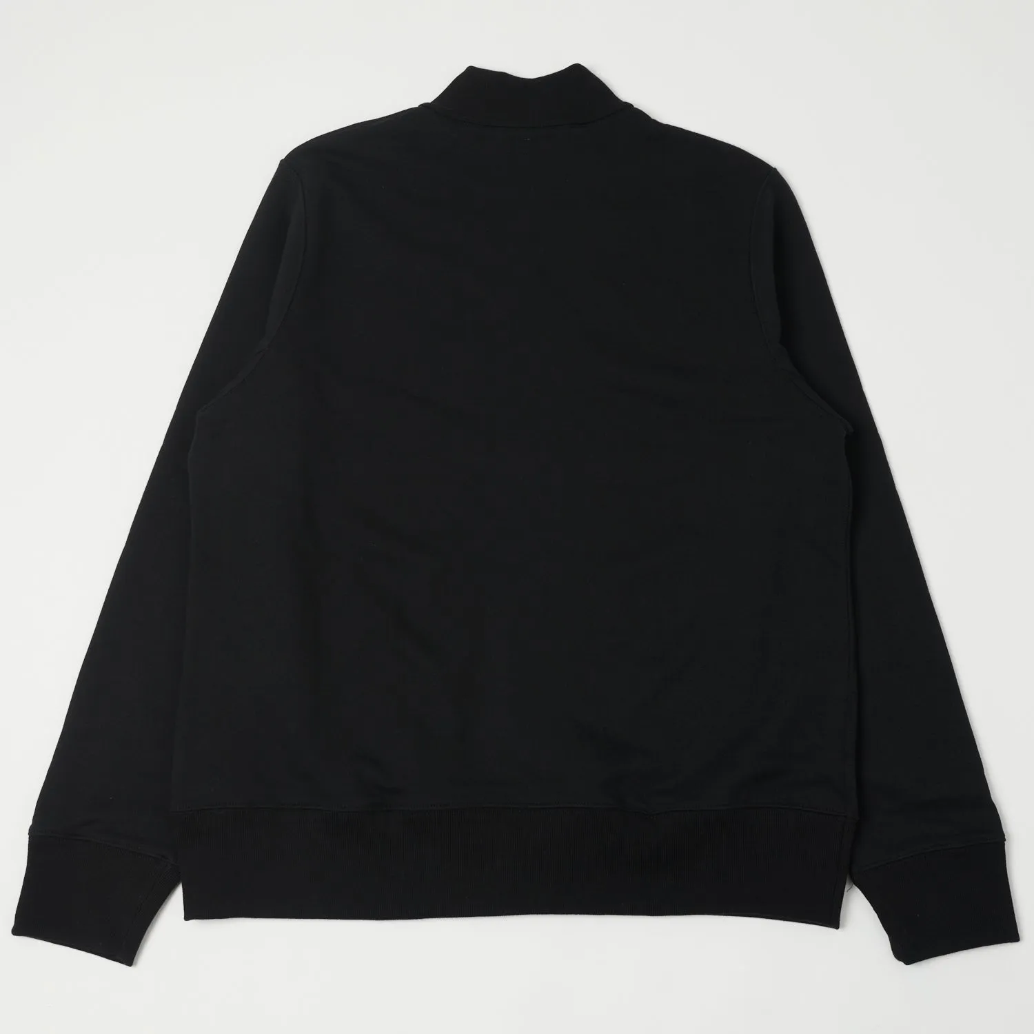 Merz b. Schwanen 343Z Half Zip Sweatshirt - Deep Black sold by Son of a Stag product image thumbnail 4