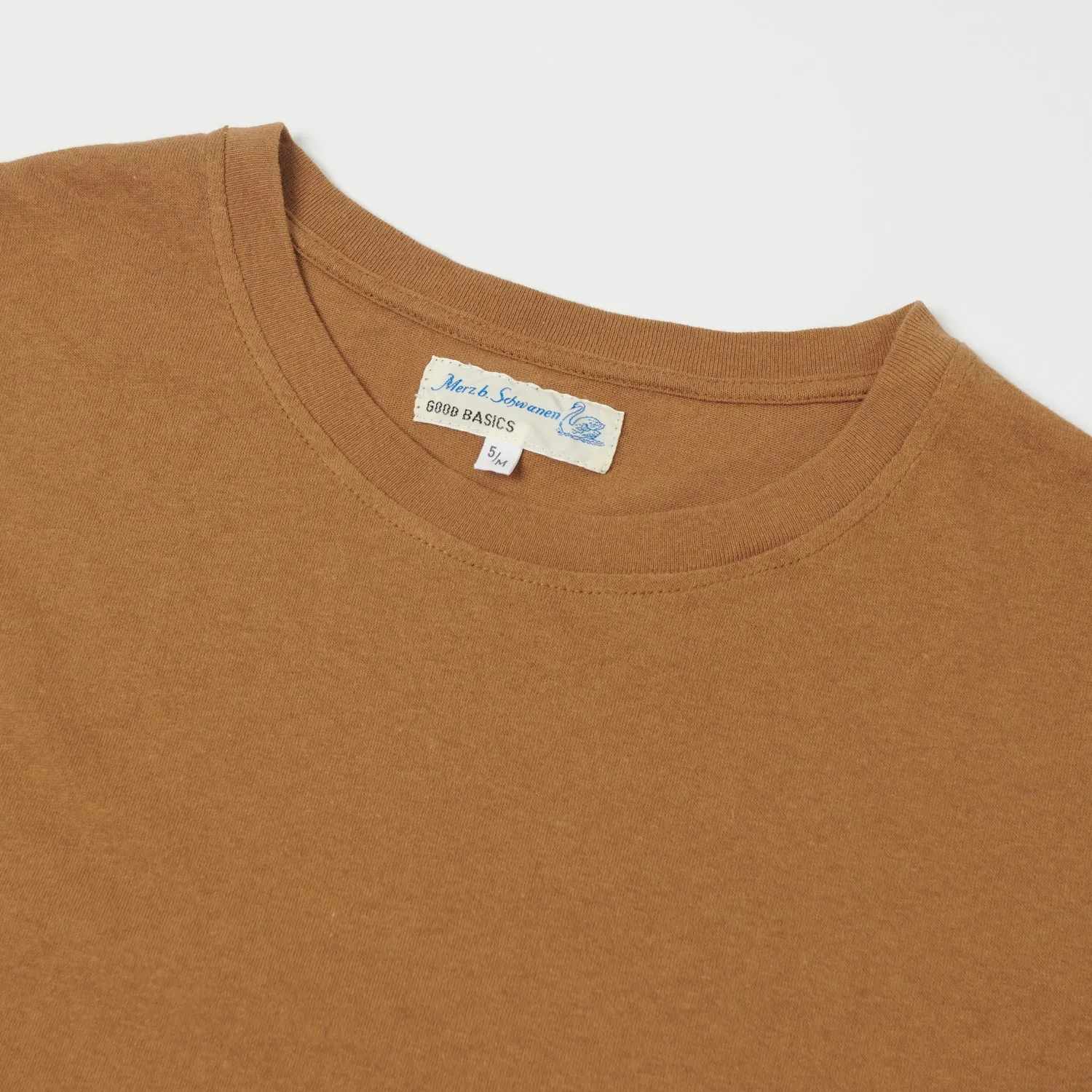 Merz b. Schwanen 'Good Basics' Vintage Wash T-Shirt - Amber sold by Son of a Stag product image thumbnail 2