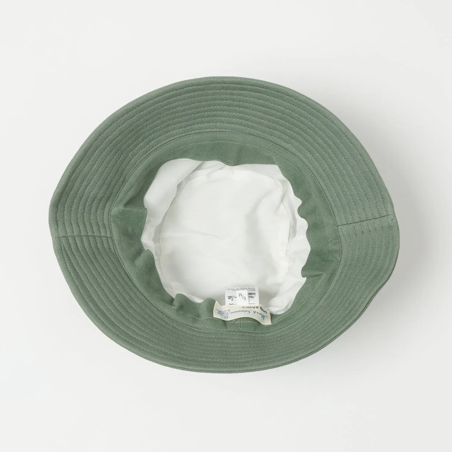 Merz b. Schwanen 'Good Basics' Bucket Hat - Green Stone sold by Son of a Stag product image thumbnail 3