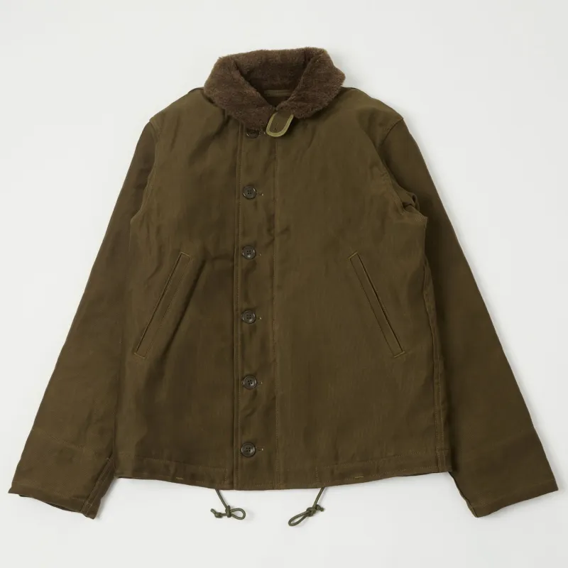Freewheelers & Co Type N-1 Deck Jacket - Dark Red Beige sold by Son of a Stag
